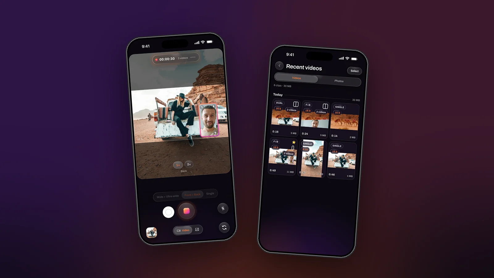 Two-camera video on iPhone: why you never need to sync anything